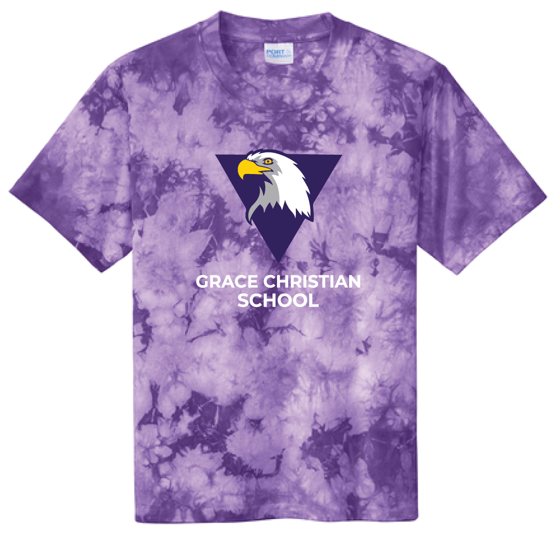 Purple Crystal Tie-Dye Tee